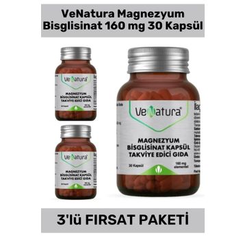 Venatura Magnezyum Bisglisinat 160 mg 30 Kapsül