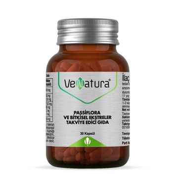 Venatura Passiflora Bitkisel Ekstreler 30 Kapsül