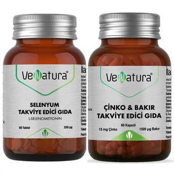 Venatura Selenyum 90 Tablet + Çinko Bakır 60 Kapsül
