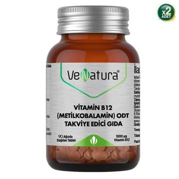 Venatura Vitamin B12 Metilkobalamin ODT 2x90 Ağızda Dağılan Tablet