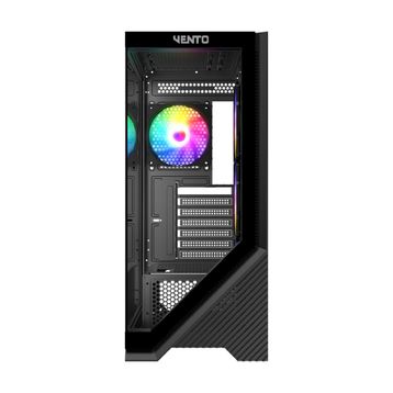 Vento VG4202FL Mid Tower 750W 80+ Siyah Temperli Cam RGB ATX Gaming Kasa