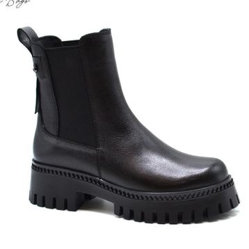 Venüs 2251813K Siyah Deri Kadın Bot