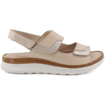 Venüs 22981715 Bej Deri Casual Kadın Sandalet
