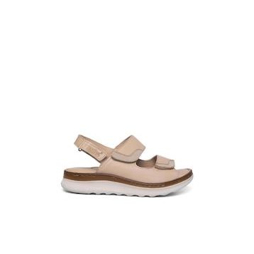 Venüs 22981715 Bej Deri Casual Kadın Sandalet