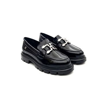 Venüs 2412906K Siyah Kadın Loafer Ayakkabı