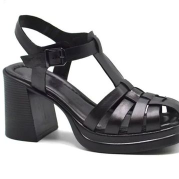 Venüs 2413401Y Siyah Platform Kadın Sandalet
