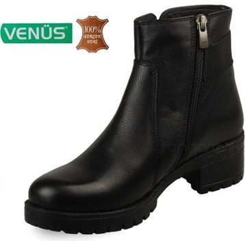 Venüs 3309K Siyah Nubuk Deri Kadın Bot