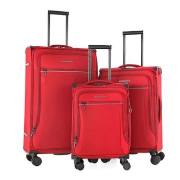 Verage GM21002W Bordo Kumaş 3'lü Valiz Seti
