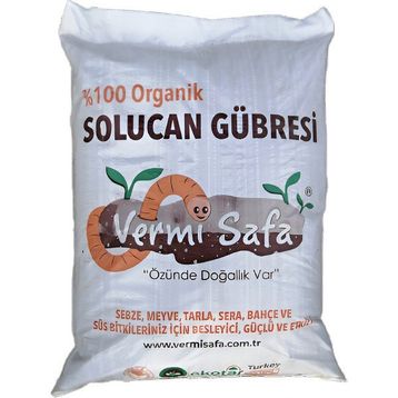 Vermisafa Organik 20 kg Katı Solucan Gübresi
