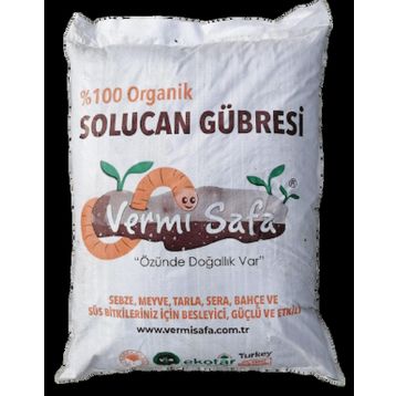 Vermisafa Organik 20 kg Katı Solucan Gübresi