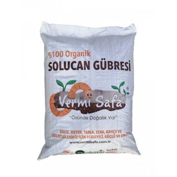 Vermisafa Organik 20 kg Katı Solucan Gübresi