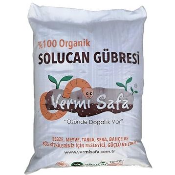 Vermisafa Organik 20 kg Katı Solucan Gübresi