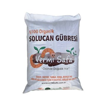 Vermisafa Organik 20 kg Katı Solucan Gübresi