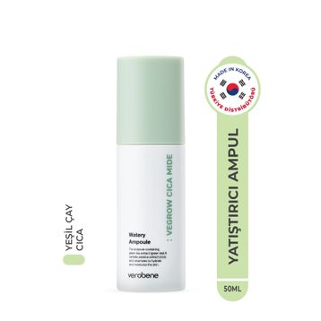 Verobene Vegrow Cica Mide Watery Ampoule Nemlendirici Onarıcı Kore 50 ml Ampul