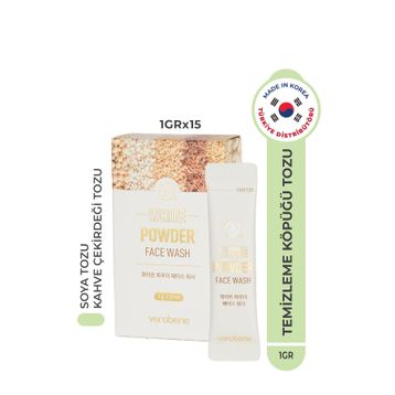 Verobene White Powder Face Wash 1 gr 15 Adet Pirinç Özlü Enzim Toz Peeling