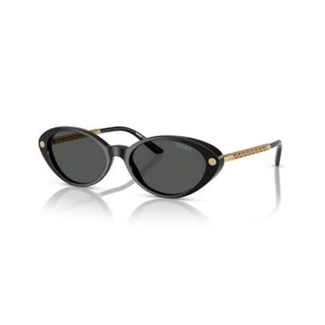 Versace VE 4469 GB187 54 Oval Siyah Kombine Kadın Güneş Gözlüğü