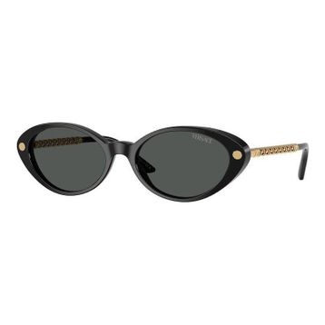 Versace VE 4469 GB187 54 Oval Siyah Kombine Kadın Güneş Gözlüğü