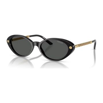 Versace VE 4469 GB187 54 Oval Siyah Kombine Kadın Güneş Gözlüğü