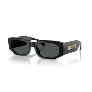 Versace VE 4489U GB187 55 Geometrik Siyah Kemik Kadın Güneş Gözlüğü