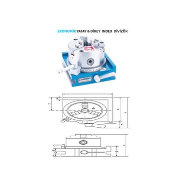 Vertex VSI-4 Ekonomik Tip Yatay Dikey İndeks Divizör