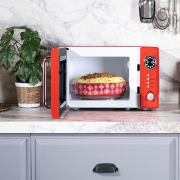 Vestel MD 20 YD Retro Kırmızı Mikrodalga Fırın