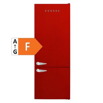 Vestel NFK52001 Retro Kırmızı Buzdolabı