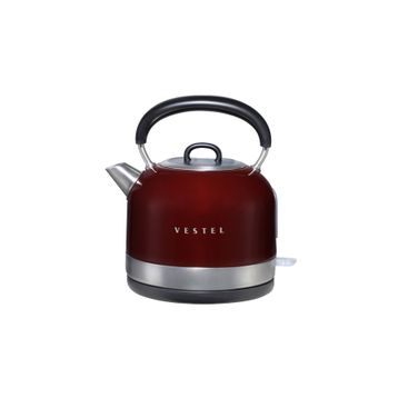 Vestel Retro Bordo 2200 W 1.7 Çelik Kettle Su Isıtıcı