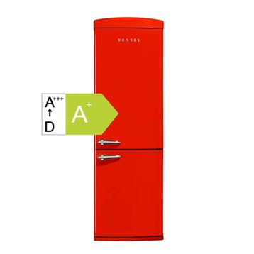 Vestel Retro NFK350 Kırmızı Buzdolabı
