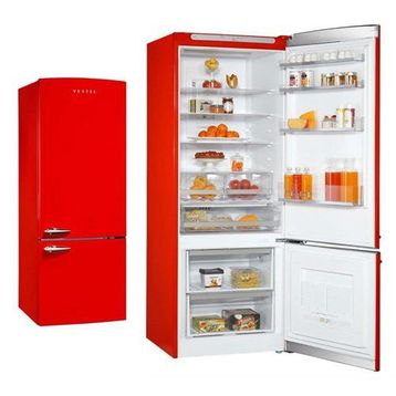 Vestel Retro NFK510 Kırmızı Buzdolabı