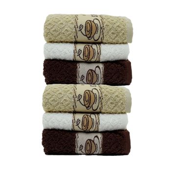 Vevien Home Coffee Towel 30x50 cm 6'lı Mutfak Havlu Seti