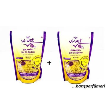 Vi-Vet 250 gr x 2 Granül Soyulabilir Boncuk Naturel Sir Ağda