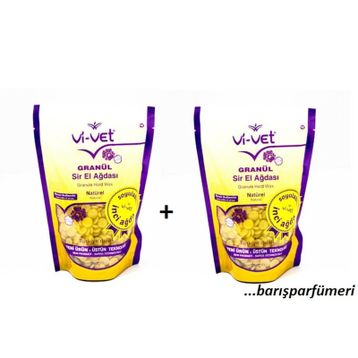 Vi-Vet 250 gr x 2 Granül Soyulabilir Boncuk Naturel Sir Ağda