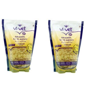 Vi-Vet 250 gr x 2 Granül Soyulabilir Boncuk Naturel Sir Ağda