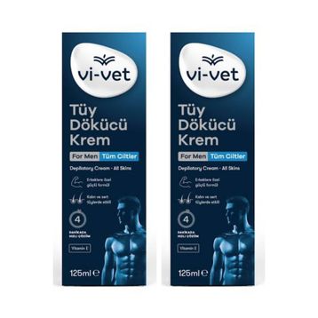 Vi-Vet For Men 2x125 ml Tüy Dökücü Krem