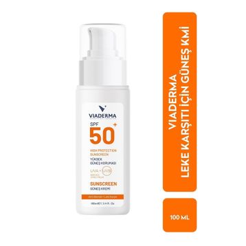 Viaderma Leke Karşıtı Yüz ve Vücut Koruma SPF50 100 ml Güneş Kremi