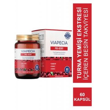 Viapecia Pro Berry Turna Yeşili Vitaminler İçeren 60 Kapsül