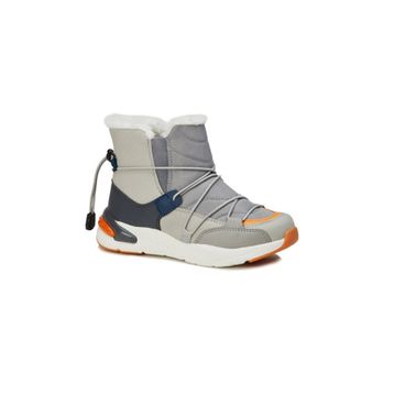 Vicco 21K.368 Gri Renk Kürklü Bilek Boy Kalın Taban Unisex Çocuk Botu