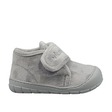 Vicco 959-B19K-446 Gri Renk Rahat Kalıp Cırt Cırtlı Yarım Bilek Unisex Bebek Pandufu
