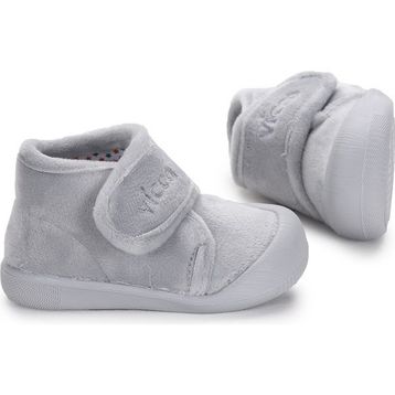 Vicco 959.E19K.445 Gri Renk Cırt Cırtlı Yarım Bilek Boy İlk Adım Bebek Panduf