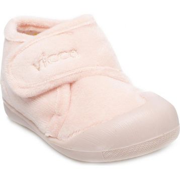 Vicco 959.E19K.445 Pudra Renk Cırt Cırtlı Yarım Bilek Boy İlk Adım Bebek Panduf