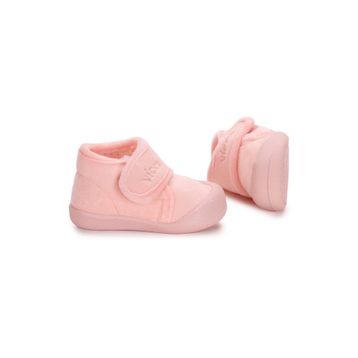 Vicco 959.E19K.445 Pudra Renk Cırt Cırtlı Yarım Bilek Boy İlk Adım Bebek Panduf