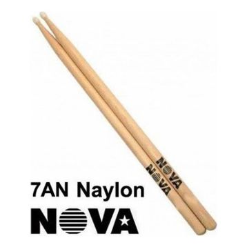 Vicfirth N7AN Çift Nova 7A Nylon Tıp Hıckory 15 1/2x0 Baget