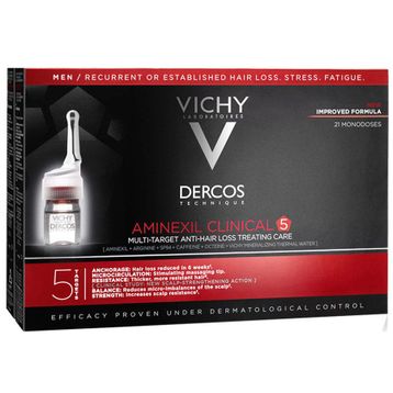 Vichy 21x6 ml Dercos Aminexil 5 Men Saç Dökülmesine Karşı Serum