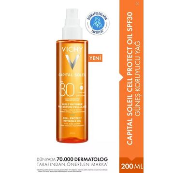 Vichy Capital Soleil SPF30+ 200 ml Güneş Koruyucu Yağ