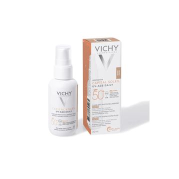 Vichy Capital Soleil UV-Age Daily SPF50+ Tinted Foto Yaşlanma Karşıtı Renkli 40 ml Yüz Güneş Kremi