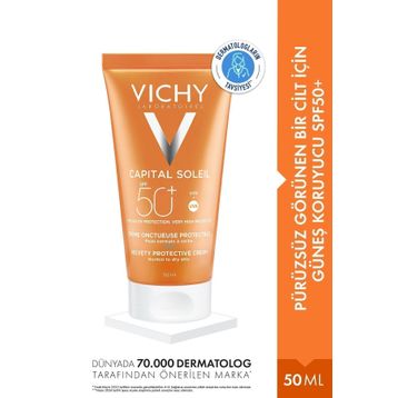 Vichy Capital Soleil Velvety SPF 50+ 50 ml Güneş Kremi