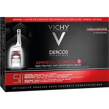 Vichy Dercos Aminexil 5 Etkili Bakım 21x6 ml Erkekler İçin Saç Dökülmesine Karşı