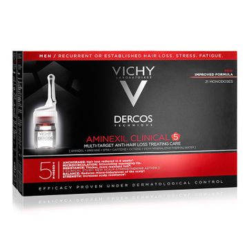 Vichy Dercos Aminexil 5 Etkili Bakım 21x6 ml Erkekler İçin Saç Dökülmesine Karşı