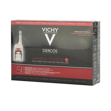 Vichy Dercos Aminexil 5 Etkili Bakım 21x6 ml Erkekler İçin Saç Dökülmesine Karşı