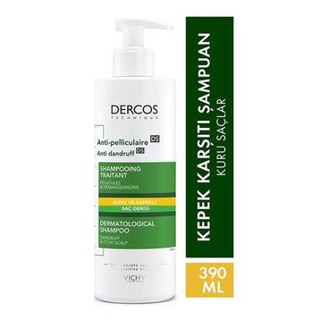 Vichy Dercos Anti-Dandruff 390 ml Kuru Saçlar İçin Kepek Karşıtı Şampuan
